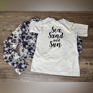 Cat & Jack Swim Shirts Rashguard Size 10/12 & 14/16